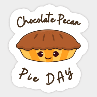 Children Chocolate Pecan Pie Day Sticker